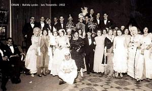 ORAN - BAL DU LYCEE - TRAVESTIS - 1932